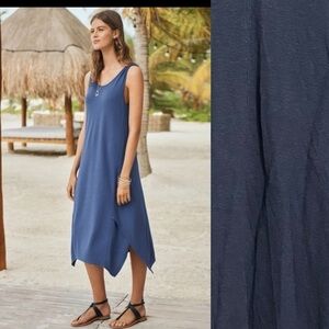 WRAP London SZ 2 Hemp Organic Cotton Lagenlook Jersey Shift Dress